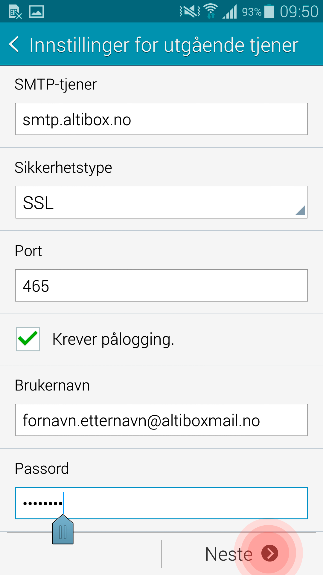 Brukerveiledning_e-post_Android-Steg-5
