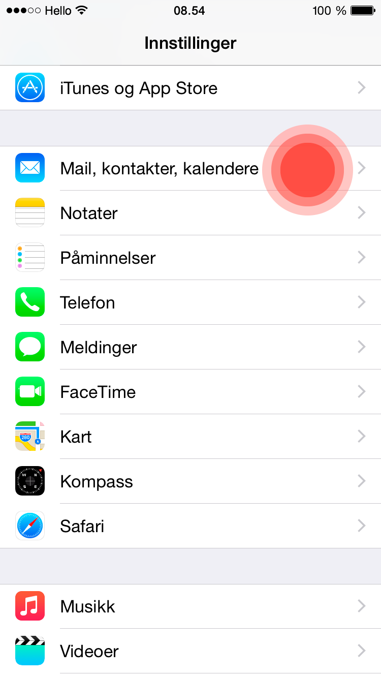 Brukerveiledning_e-post_iOS-Steg-1