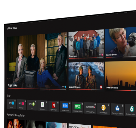 Bilde som viser vår TV-platform