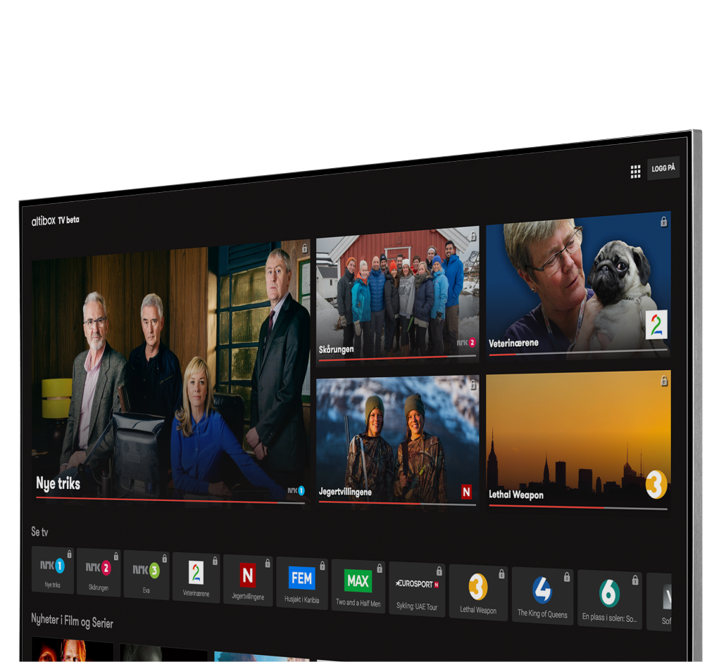Bilde som viser vår TV-platform