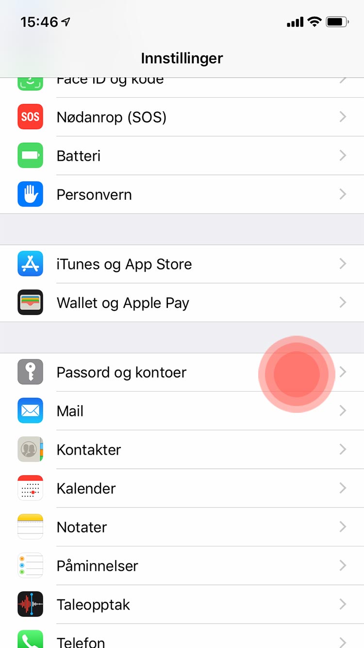 oppsett_email_ios_passord