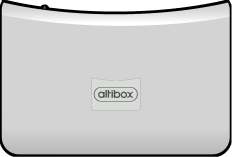 Hjemmesentralen "Telsey CPL5" er en boks hvor fiberkablene fra Altibox kommer inn i boligen.