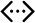Symbol "mindre enn, tre prikker og større enn" for tilkobling av nettverksutstyr