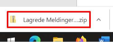 lagrede meldinger zip