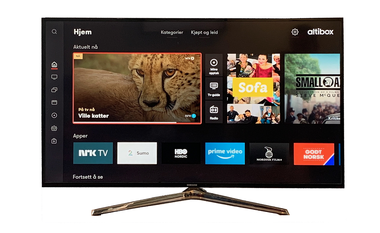 Tv-portalen til nye Altibox TV Modell A