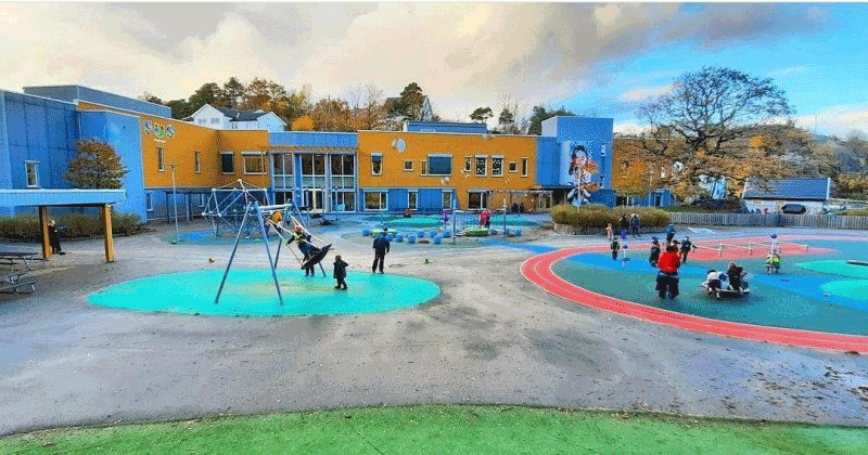 Vågsbygd barnehage på Sørlandet er en av de 120 FUS-barnehagene som har fått fiberbredbånd fra Altibox Bedrift. (Foto: FUS)