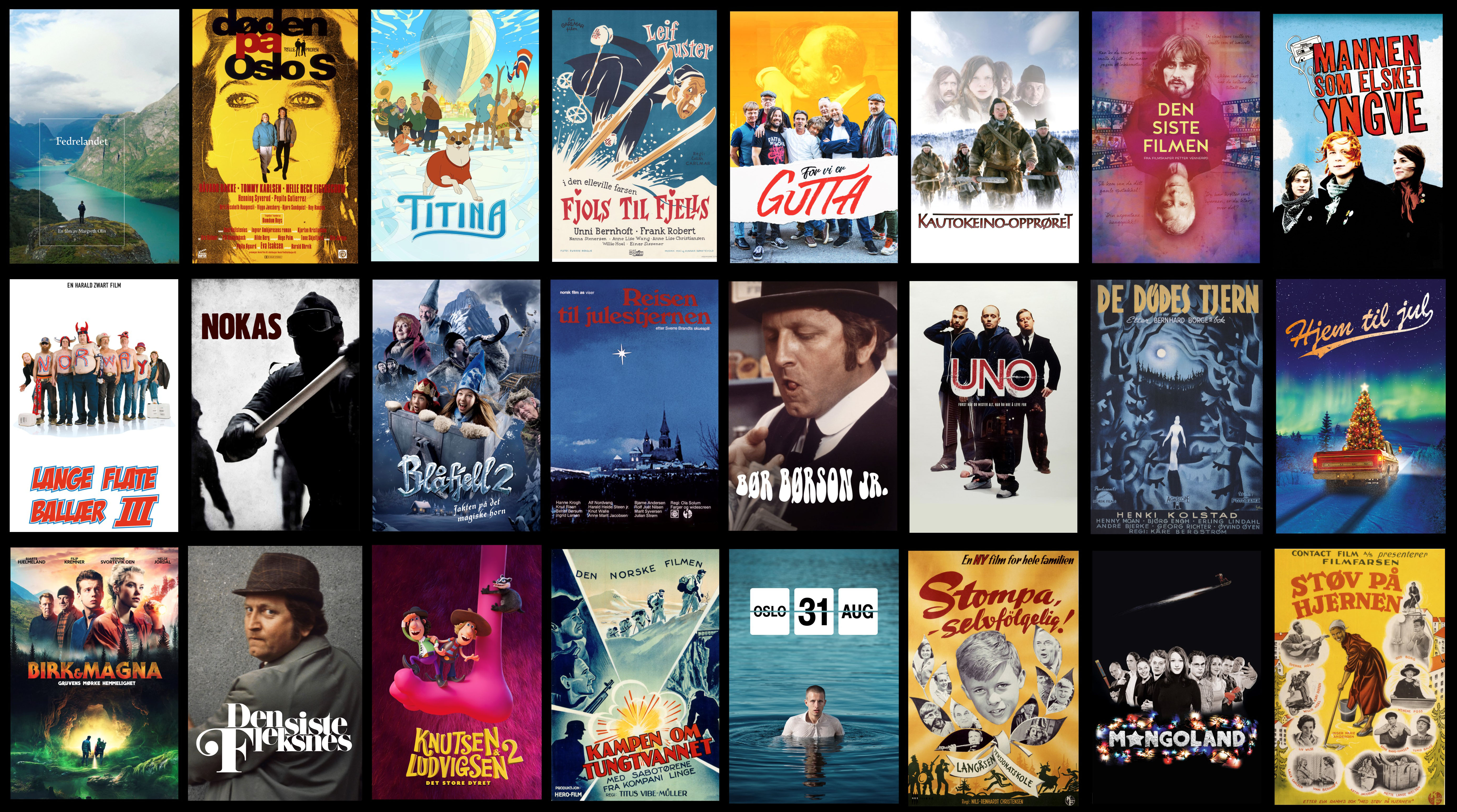 Noen av disse norske storfilmene finnes nå i Altibox X, og de resterende, og enda flere, kommer.