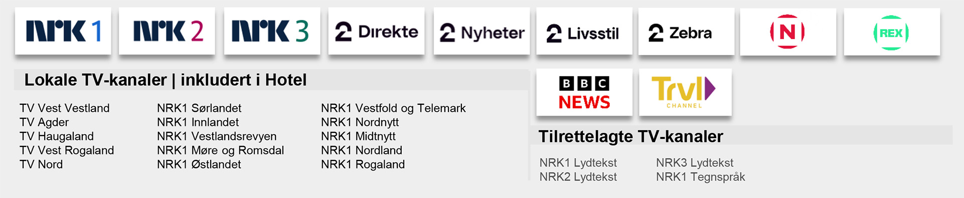 TV oversikt MAI 2025-hoteller