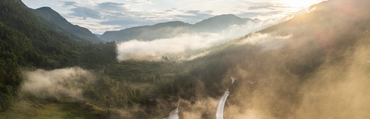 Landskapsbilde fra Tinn